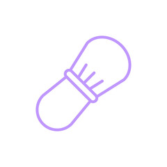 Powder brush beauty icon