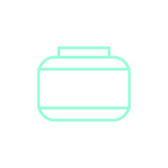 Cosmetic cream container icon