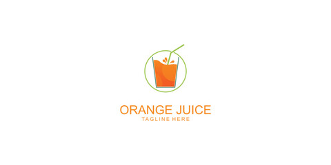 Simple drink logo design with modern style| premium vector
