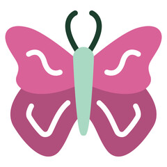 Pink Butterfly Icon
