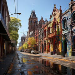 Fototapeta premium Top cities images in Australia, australia biggest city images, Bigest City