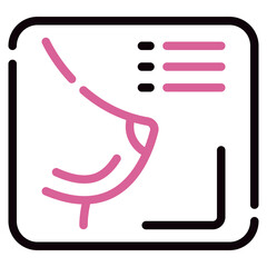Mammogram Screening Icon