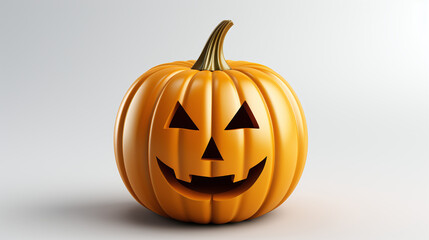 halloween pumpkin isolated on white, png