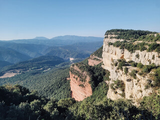 Obraz premium Beautiful views from the Salt de Sallent, Rupit, Barcelona, Catalonia, Spain.