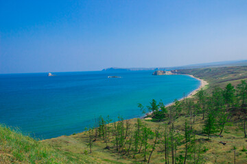 Fototapeta premium view of the sea from the coast