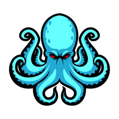 octopus mascot for e sports logo © Ilhustrator