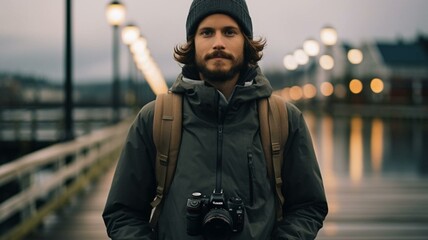 Fototapeta premium Photographer in the street