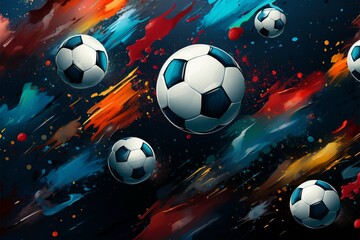 Infinite soccer design, Repeating pattern perfect for versatile creative applications
