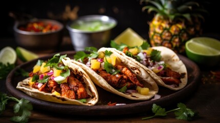 Zesty and Tangy Tacos Al Pastor with Pineapple