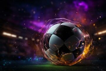 Naklejka premium Web based soccer bets, Internet provides live streams for sports enthusiasts