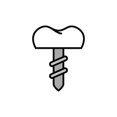 Illustration of dental implant