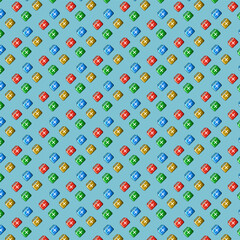 Pixel art background pattern loop of medkit medicine on pixelated style.Pixel art,8bits perfect for game asset or design asset element for your game design asset. Background pattern.