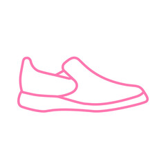 Slip on shoes illustration