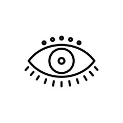illustration of eye boho