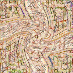 Obraz premium beige and light twisting pattern and design