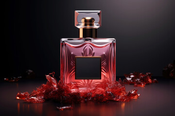 Obraz na płótnie Canvas Perfume Glass Mockup