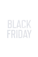 Digital png illustration of black friday text on transparent background
