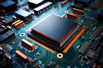Small Microprocessor Microcontroller Chip