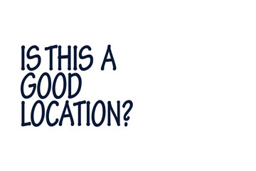Digital png illustration of is this a good location text on transparent background