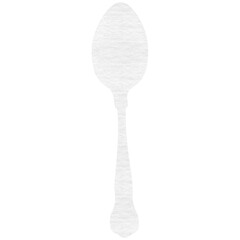 Digital png illustration of spoon symbol on transparent background