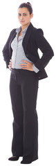 Digital png photo of caucasian businesswoman on transparent background