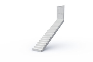 Obraz premium Digital png illustration of stairs and door on transparent background
