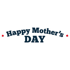 Digital png illustration of happy mother's day text on transparent background