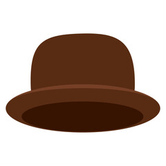 Isolated colored hipster fashion hat icon Vector