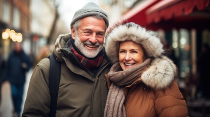 Happy seniors in a happy moment  enjoy to celebrate merry Christmas and happy new year, happy retirement concept.
