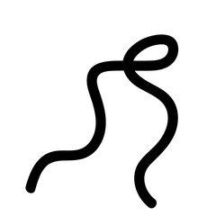 Fototapeta premium Squiggle abstract line