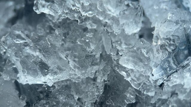 Macro Melted Ice Surface Background
