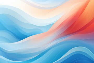 Fototapeta premium Waves abstract illustration. Wavy ocean abstract Backdrop. Curvy sea waves background.