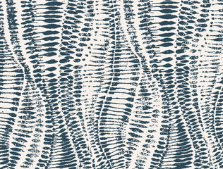 Tie Dye Shibori Pattern. Abstract Stroke Waves. Organic Mess Texture. Chaotic Ornament. Indigo Print Background. Snake Skin Pattern. Natural Backdrop.