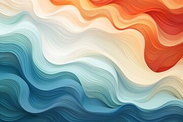 Waves abstract illustration. Wavy ocean abstract Backdrop. Curvy sea waves background.