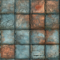 batrhoom tiles texture, damaged, grid