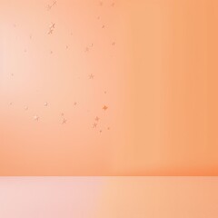 Abstract orange and pink background with water droplets. 3d rendering