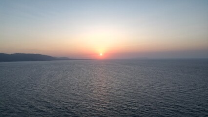 zachód słońca w Grecji