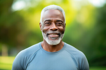 Smiling Senior Doing Cardio Workout