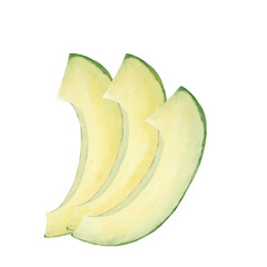 slice of avocado