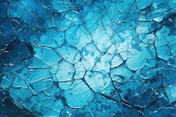 background ice abstract cracks surface ice blue background