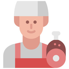 butcher flat icon