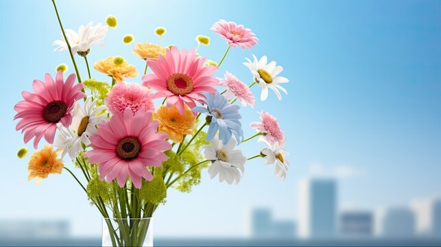 Gute Besserung Flower Bouquet Get Well Card for Speedy Recovery and Good Health
