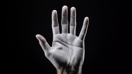 Whispers of Grace: Capturing the Elegance of a White Hand - Generative AI