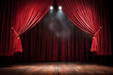 background new curtain film stage scene year event curtains theater holiday magic opera premiere christmas representation chair show theatre leisur hall spotlight red interior weekend industry stage