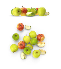 apples on transparent background