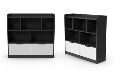 book shelf on transparent background