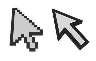 cursor arrow on transparent background