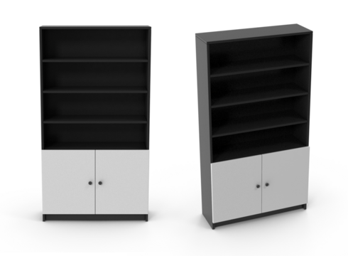 book case on transparent background - Powered by Adobe