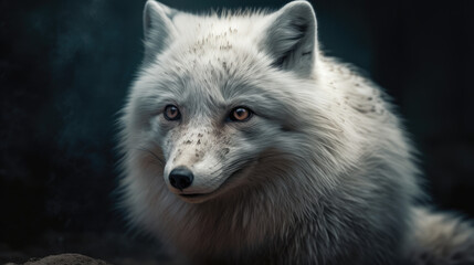 White arctic fox.