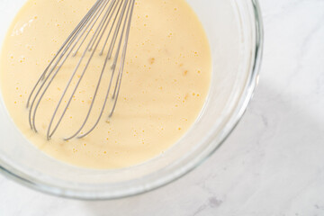 Eggnog pancakes